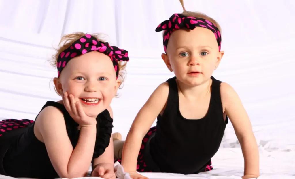 Two little dancers representing Dance With Me classes