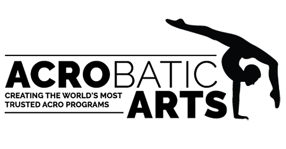 Acrobatic Arts logo in black and white
